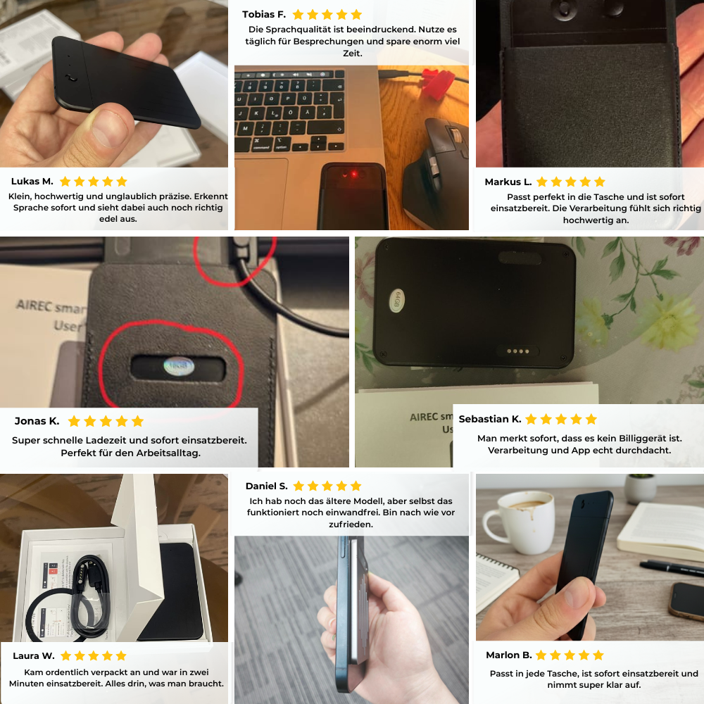 Echowrite™ | Dein smartes Transkriptionsgerät + GRATIS E-Book & Case